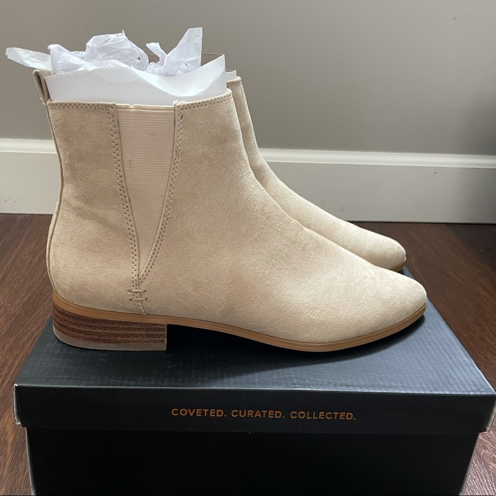 Hermione Taupe Suede Pointed-Toe Ankle Booties